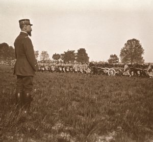 General Henri Gouraud, Champagne, Nord-Frankrike, c1914-c1918. av Unbekannt