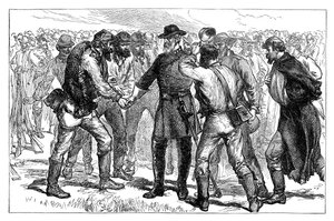 General Lee tok farvel med soldatene sine, 1865 sent på 1800-tallet av Unbekannt