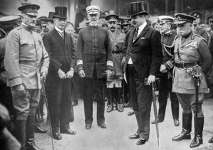 General Pershing ankommer Liverpool, 8. juni 1917, c1920 av Unbekannt