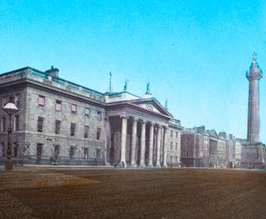 General Post Office og Nelsons Pillar, c1910 av Unbekannt