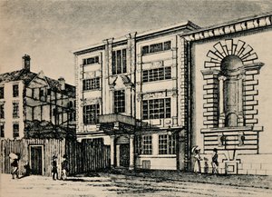 General Post Office, ca. 1793 - Viser bygninger ved siden av Lloyds Coffee House, 1928 av Unbekannt