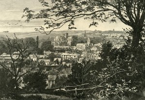 Generelt syn på Winchester, 1898. av Unbekannt
