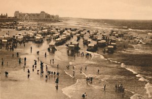 Generell utsikt over stranden ved Bath-tid, c1928 av Unbekannt