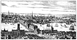 Generelt syn på London, 1666, 1909 av Unbekannt