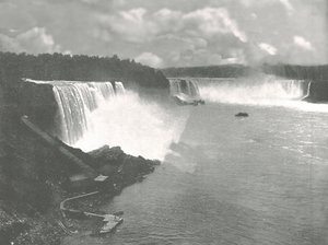 Generell utsikt over Niagara Falls, 1895. av Unbekannt