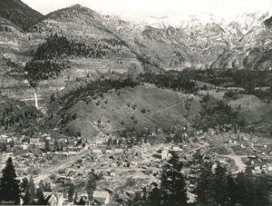 Generell oversikt over Ouray og Rockies, USA, 1895. av Unbekannt