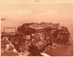 Generelt syn på fyrstedømmet Monaco, 1930. av Unbekannt