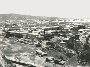 Generell utsikt over byen, Valparaiso, Chile, 1895. av Unbekannt