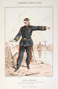 Genie Auxiliaire, beleiring av Paris, fransk-prøyssisk krig, 1870-1871. av Unbekannt