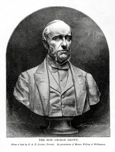 George Brown , skotskfødt kanadisk journalist og politiker, 1800-tallet av Unbekannt