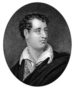 George Gordon Byron , anglo-skotsk poet og ledende skikkelse innen romantikken, 1877 av Unbekannt