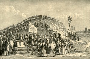 George III og dronning Charlotte ved Eton Montem, 1778, 1911. av Unbekannt