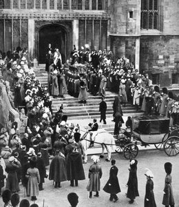 George Vs hvilested, St Georges Chapel, Windsor Castle, 28. januar 1936 av Unbekannt