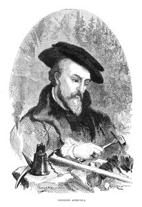 Georgius Agricola , tysk lege, mineralog og metallurg fra 1500-tallet av Unbekannt
