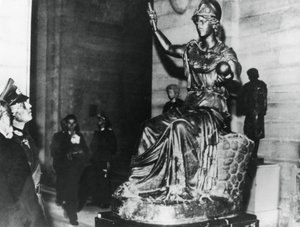 Den tyske feltmarskalken von Rundstedt besøkte Louvre, okkuperte Paris, oktober 1940 av Unbekannt