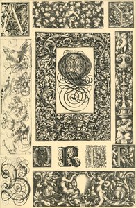 Typografiske ornamenter fra tysk renessanse, 1898. av Unbekannt