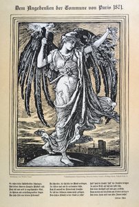 Tysk allegori om Paris-kommunen, 1871. av Unbekannt