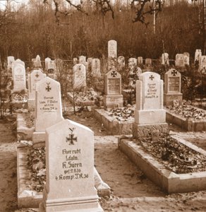 Tysk kirkegård, Carlepont, Nord-Frankrike, c1914-c1918 av Unbekannt