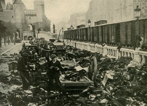 Tyske sjømenn i Antwerpen, Belgia, første verdenskrig, 1914, c1920. av Unbekannt