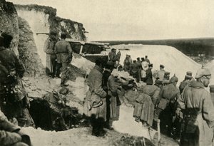 Tyske soldater ved Hulluch i Nord-Frankrike, første verdenskrig, c1915, c1920. av Unbekannt
