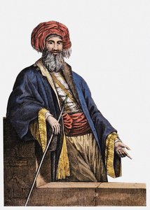 Giovanni Battista Belzoni 1778-1823 Frontispice fra reiser til Egypt og Nubia, 1825 av Unbekannt