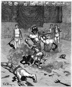 Gladiatorkamp, 1882-1884 av Unbekannt