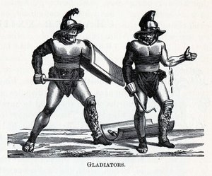 Gladiatorer, 1882 av Unbekannt