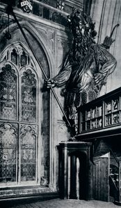 Gog Gogmagog, en av de to bygigantene som ble brent i London Guildhall-brannen, 1940 av Unbekannt