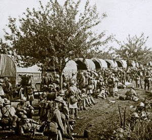 Går opp linjen til Verdun, Nord-Frankrike, c1914-c1918 av Unbekannt