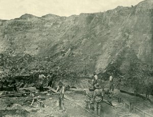 Gullgruvearbeidere nær Beechworth, 1901. av Unbekannt