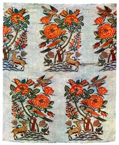 Gull- og sølvbrokade fra Isfahan, Iran, tidlig på 1600-tallet, 1931 av Unbekannt