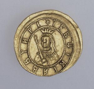 Gullmynt av regenten Sophia Alekseyevna, mellom 1682 og 1687 av Unbekannt