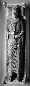 Gotisk kunst: Den liggende kong Henry II av England (1133-1189) i Fontevrault-klosteret (Fontevraud) (Maine et Loire) av Unbekannt
