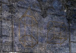 Gotisk kunst: Pavens rom: detaljer om burene - tårnet av engler. 1336-1337, pavepalasset, Avignon av Unbekannt