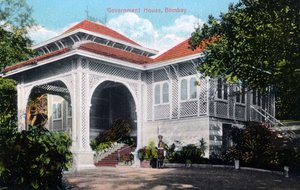 Government House, Bombay, India, tidlig på 1900-tallet av Unbekannt