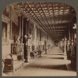 Grand Corridor, Windsor Castle, England, c1910. av Unbekannt