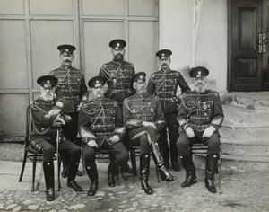 Storhertug storhertug Nicholas Nikolaevich den eldste av Russland, prins Vasilchikov og grev Voron av Unbekannt
