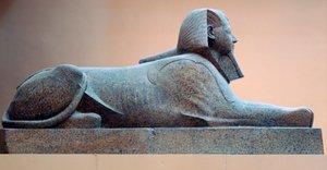 Granitt sfinks av Hatshepsut, regjeringstid av Hatshepsut, egyptisk, 18. dynasti av Unbekannt