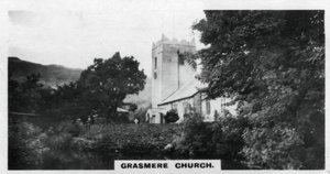 Grasmere Church, Wordsworths gravsted, Cumbria, ca 1920-tallet av Unbekannt
