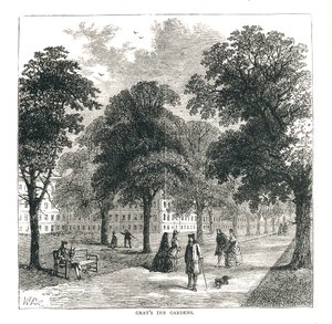 Grays Inn Gardens, 1878 av Unbekannt