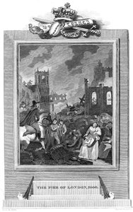 Great Fire of London, 1666 1825 av Unbekannt