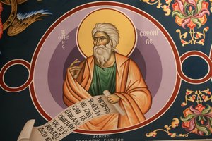 Gresk-ortodoks ikon som viser Saint Sophonias Thessalonique Hellas av Unbekannt