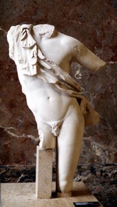 Gresk statue av en mannlig torso, 500-tallet f.Kr av Unbekannt