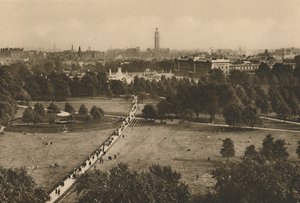 Green Park og Westminster fra strukturen som har tilranet seg stedet til Old Devonshire, c1935. av Unbekannt