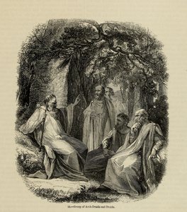 Group of Archdruids and Druids Fra boken Old England: A Pictorial Museum, 1845 av Unbekannt