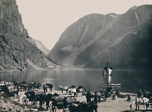 Gudvangen, Naeroyfjord, 1914. av Unbekannt