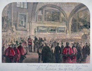 Guildhall Council Chamber, City of London, 1861 av Unbekannt