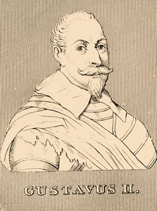 Gustav II, 1594-1632, 1830 av Unbekannt