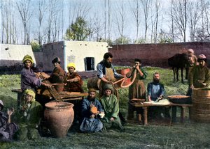 Gut-dressing Works, Bukhara, Usbekistan, c1890 av Unbekannt