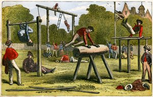 Gymnastikk, 1800-tallet av Unbekannt